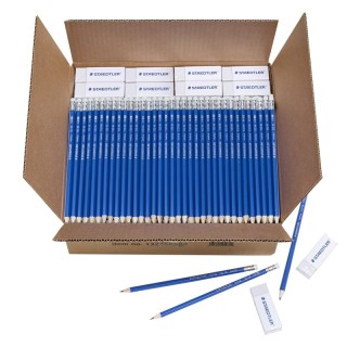 STAEDTLER® Norcia pencils + 40 erasers, carton 500