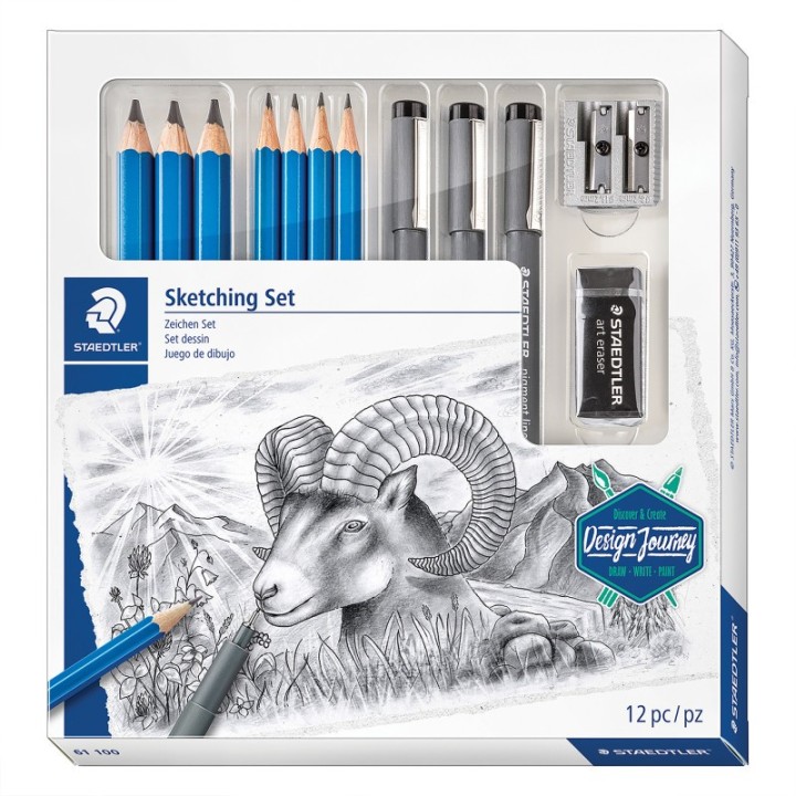 STAEDTLER® Mars® Lumograph® Sketching Set, 12 pieces
