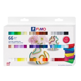 STAEDTLER® FIMO® Soft Modeling Clay, 0.88 oz, Assorted Colors, Set of 66