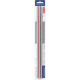 STAEDTLER® Professional Architectural Triangular Scale Ruler, 12 in, Metal
