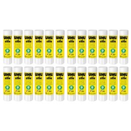 STAEDTLER® UHU Stic Permanent Glue Stick, Clear, 8.2 g, Pack of 24