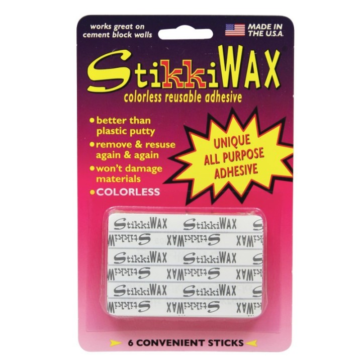 StikkiWorks StikkiWAX™ Adhesive Bars/Sticks, Pack of 6