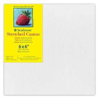 Strathmore 300 Series Traditional Stretched Canvas, 6x6 inch