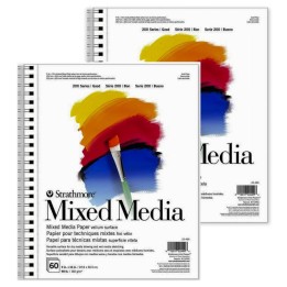 Strathmore 200 Series Mixed Media Pad, 60 Sheet, 9x12 inch, Pack of 2