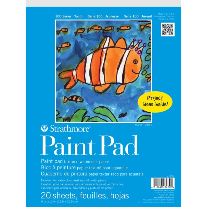 Strathmore 100 Series Paint Pad, 20 Sheet, 9x12 inch, 1 Count