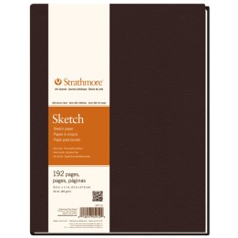 Strathmore 400 Series Art Journal Sketch Paper, Hardbound Binding, 192 Page/96 Sheet, 8.5x11 inch, 1 Count