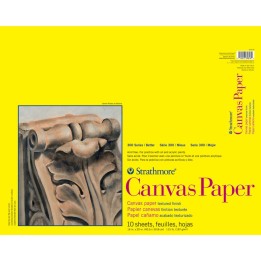 Strathmore 300 Series Canvas Paper Pad, Glue Binding, 10 Sheet, 16x20 inch, 1 Count