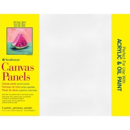 Strathmore 300 Series Canvas Panels, 6 Pack, 11x14 inch, 1 Count