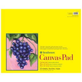 Strathmore 300 Series Canvas Pad, Tape Binding, 10 Sheet, 16x20 inch, 1 Count
