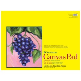 Strathmore 300 Series Canvas Pad, Tape Binding, 10 Sheet, 18x24 inch, 1 Count