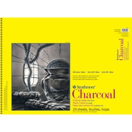 Strathmore 300 Series Charcoal Pad, Top Wire Binding, 24 Sheet, 18x24 inch, 1 Count