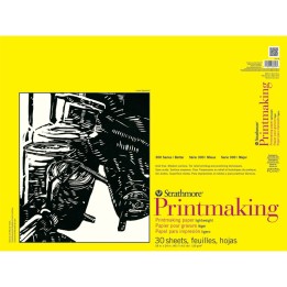Strathmore 300 Series Printmaking Pad, Glue Binding, 30 Sheet, 18x24 inch, 1 Count