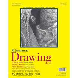 Strathmore 300 Series Drawing Pad, Glue Binding, 50 Sheet, 11x14 inch, 1 Count