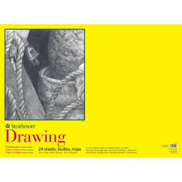 Strathmore 300 Series Drawing Paper Pad, Tape Binding, 24 Sheet, 22x30 inch, 1 Count