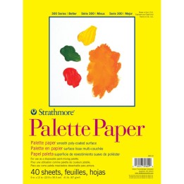 Strathmore 300 Series Palette Pad, Tape Binding, 40 Sheet, 9x12 inch, 1 Count