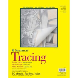 Strathmore Strathmore 300 Series Tracing Paper Pad, Tape Binding, 50 Sheet, 11x14 inch, 1 Count