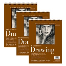 Strathmore 400 Series Drawing Pad, Smooth Finish, Wire Binding, 24 Sheet, 8x10 inch, Pack of 3