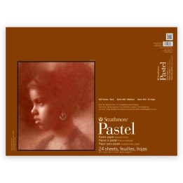 Strathmore 400 Series Pastel Paper Pad, Glue Binding, 24 Sheet, 18x24 inch, 1 Count