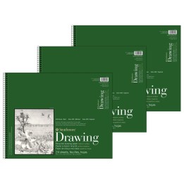 Strathmore 400 Series Drawing Pad, Recycled, Top Wire Binding, 24 Sheet, 14x17 inch, Pack of 3