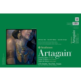 Strathmore 400 Series Artagain Pastel & Drawing Paper Pad, Coal Black, Glue Binding, 24 Sheet, 12x18 inch, 1 Count