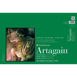 Strathmore 400 Series Artagain Pastel & Drawing Paper Pad, Assorted Colors, Glue Binding, 24 Sheet, 12x18 inch, 1 Count
