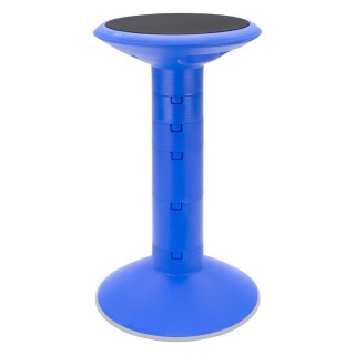 Storex Wiggle stool, 12 to 24-inch, Blue