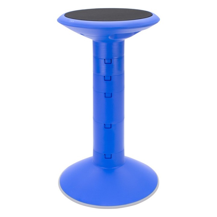 Storex Wiggle stool, 12 to 24-inch, Blue