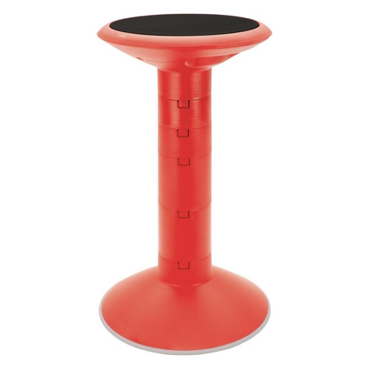 Storex Wiggle stool, 12 to 24-inch, Red