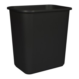 Storex 7 Gallon Waste Basket, Black