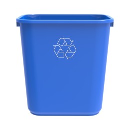Storex 7 Gallon Recycle Basket, Blue