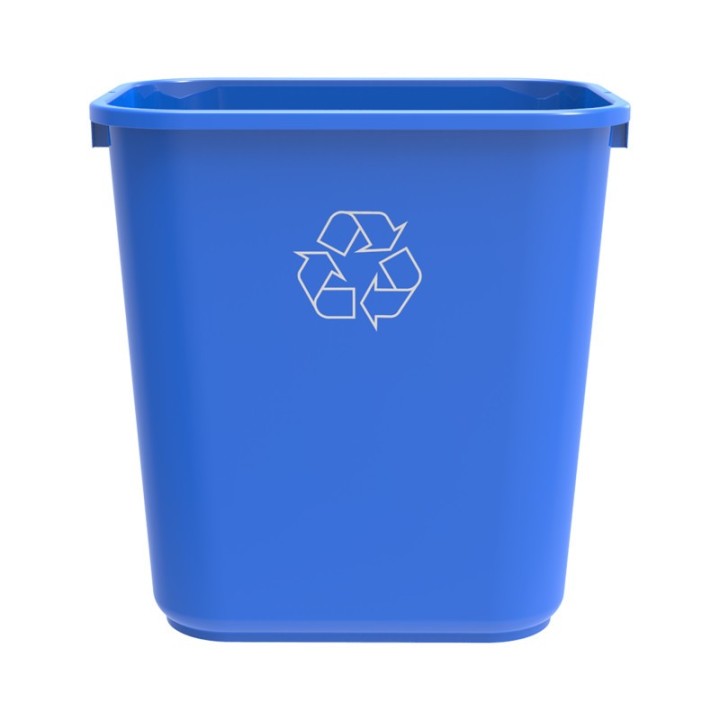 Storex 7 Gallon Recycle Basket, Blue