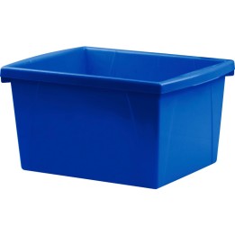 Storex 4 Gallon Storage Bin, Blue