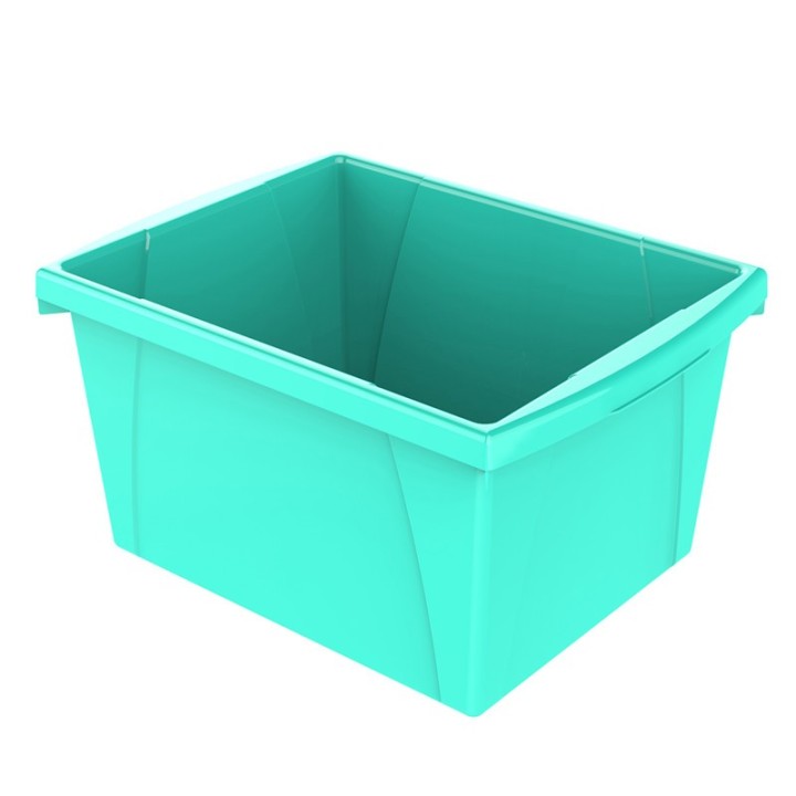 Storex 4 Gallon Storage Bin, Teal