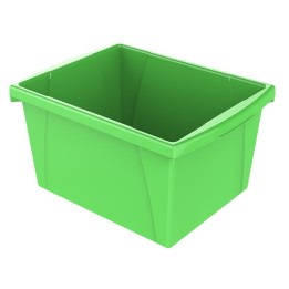 Storex Small Classroom Storage Bin, Green