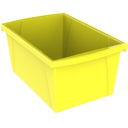 Storex Medium Classroom Storage Bin, Yellow