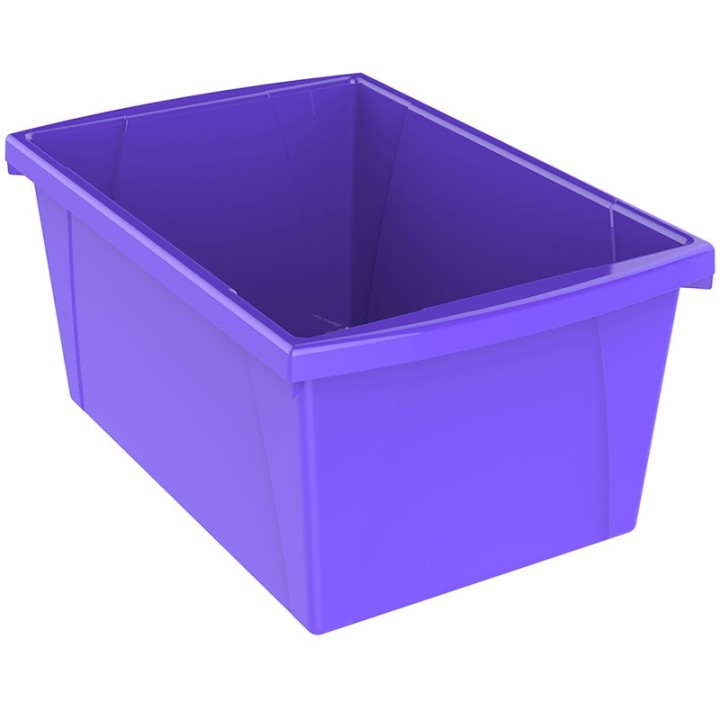 Storex Medium Classroom Storage Bin, Purple