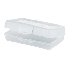 Storex Large Pencil Box, Clear