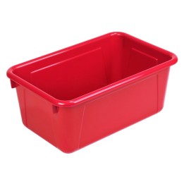Storex Small Cubby Bin, Red