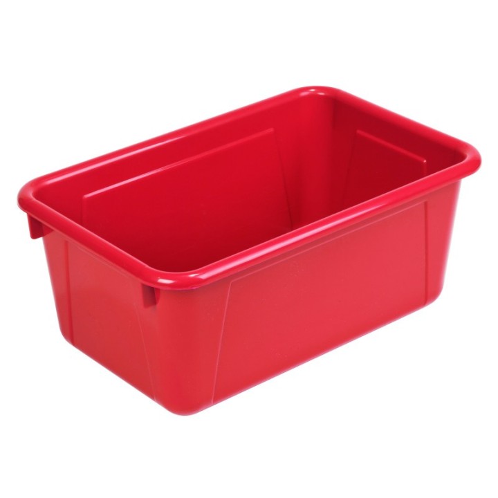 Storex Small Cubby Bin, Red