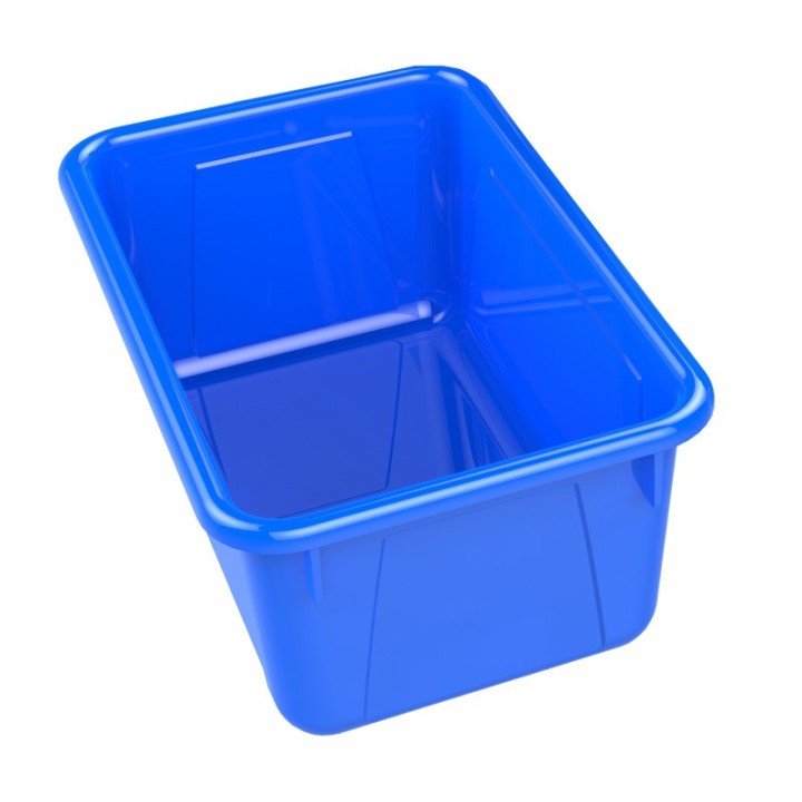 Storex Small Cubby Bin, Blue