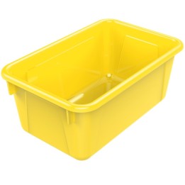 Storex Small Cubby Bin, Yellow