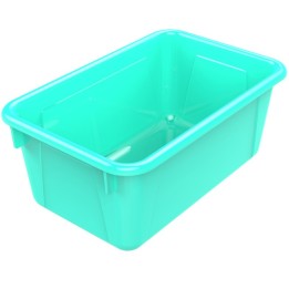 Storex Small Cubby Bin, Teal