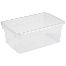 Storex Small Cubby Bin, Translucent, 5-Pack