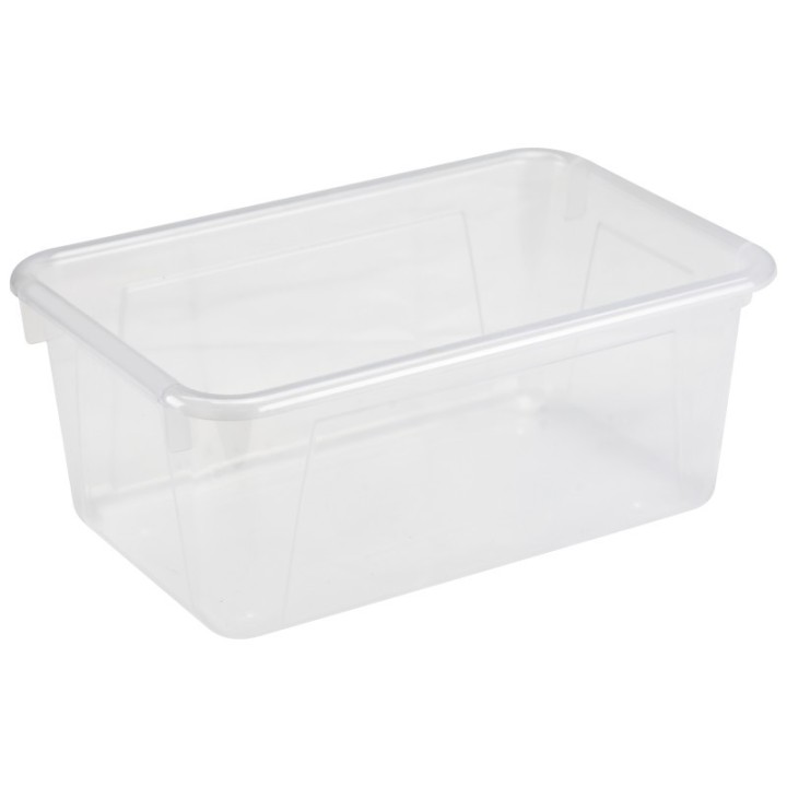 Storex Small Cubby Bin, Translucent, 5-Pack
