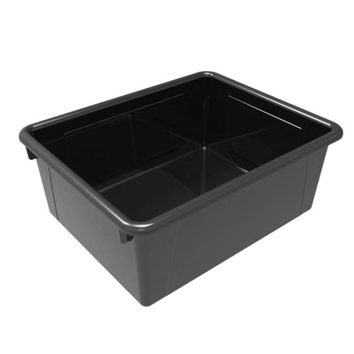 Storex Deep Storage Tray, Black