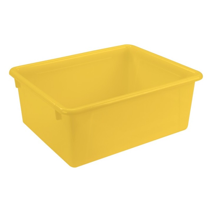 Storex Deep Storage Tray, Yellow