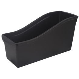 Storex Large Book Bin, 7"H x 14.3"D x 5.3"W, Black, 1 Count