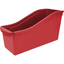 Storex Large Book Bin, Red