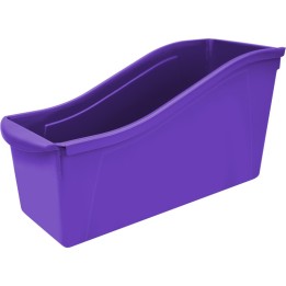 Storex Large Book Bin, Purple