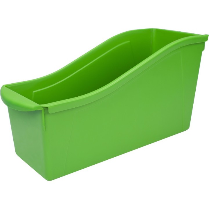 Storex Large Book Bin, Green